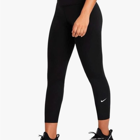Nike Black and Gray Leggings Soft Stretchy Bottoms - Picture 1 of 7